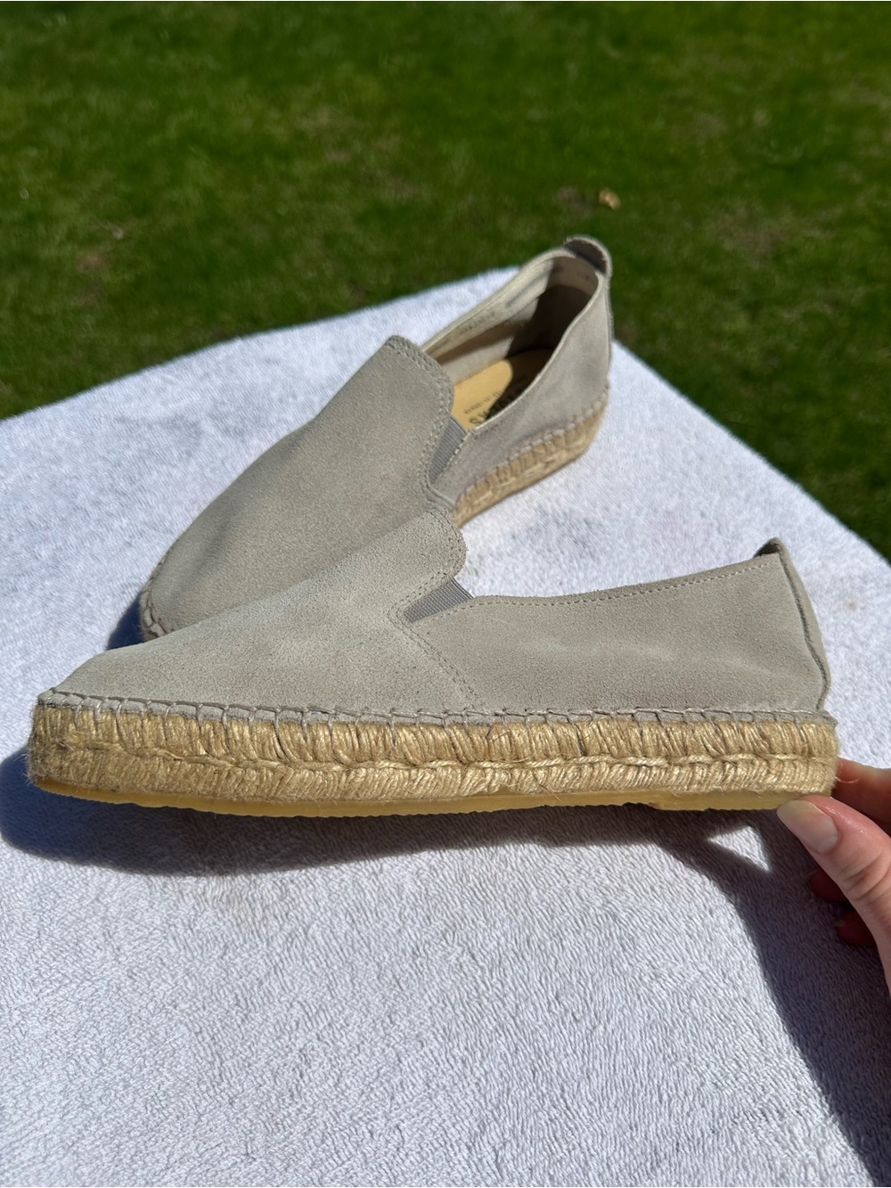 Fabiolas Espadrilles Shoes Handcrafted in Spain Gray Suede Women’s EU 38 Comfort